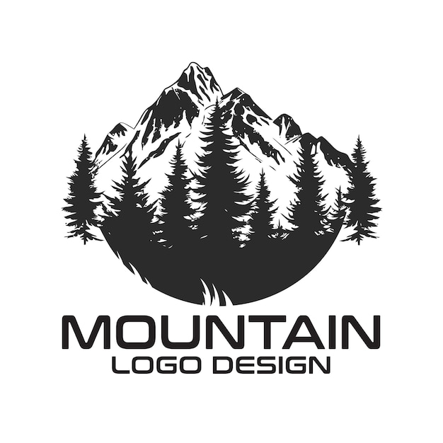 Mountain vector-logo-design