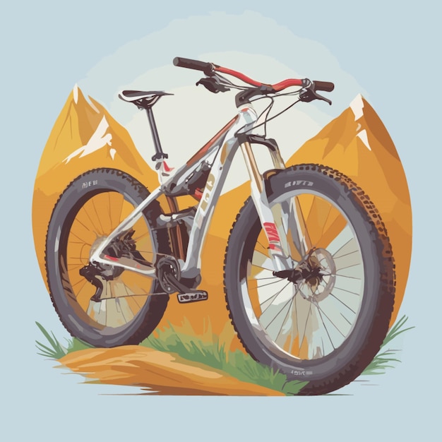 Vektor mountainbike-cartoonvektor