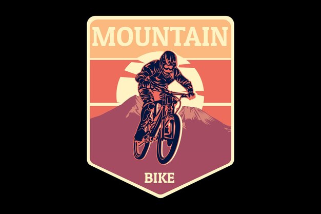 Mountainbike-silhouette-design
