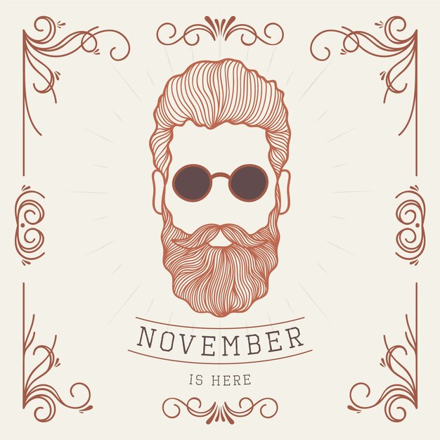 Movember im vintage-stil