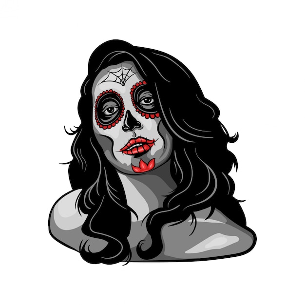 Muerte Mädchenillustration