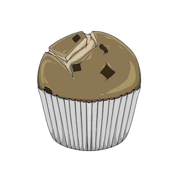 Vektor muffin-illustration