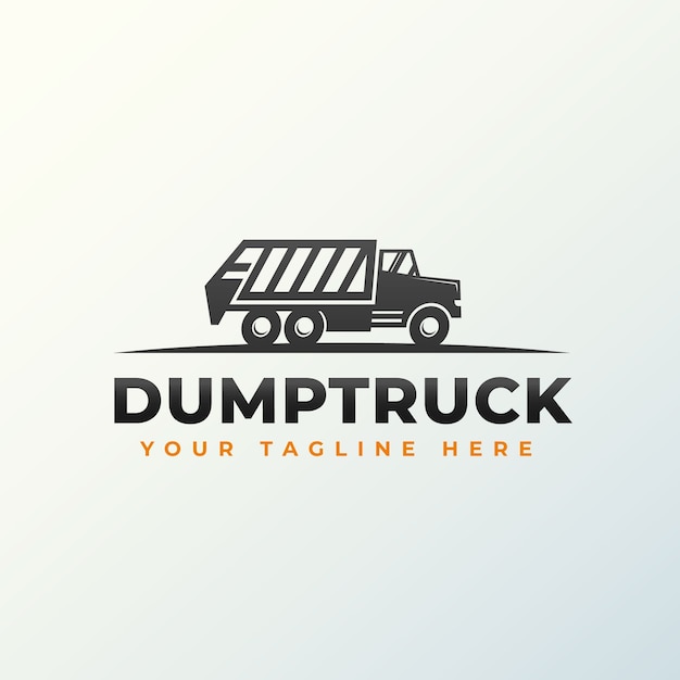 Muldenkipper-Logo-Template-Design