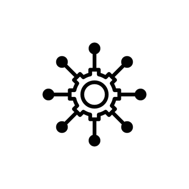 Multichannel-Marketing-Icon-Logo-Zeichen-Satz-Vektorumriss