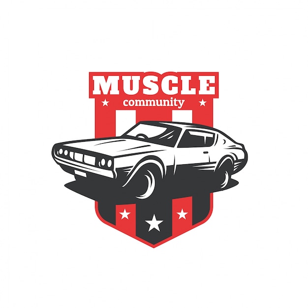 Vektor muscle car logo