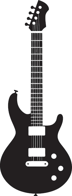 Vektor musical melange gitarren emblem vektor kunst strumming serenity gitarre logo design vektor