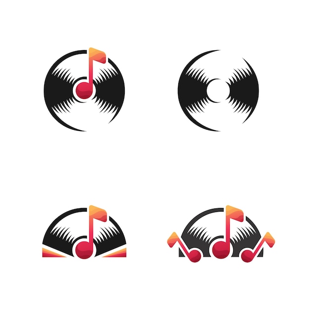 Musik-Icon-Design-Set