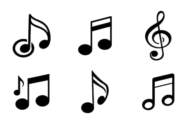Musik-Ikonen-Bundle in Line-Art-Stil