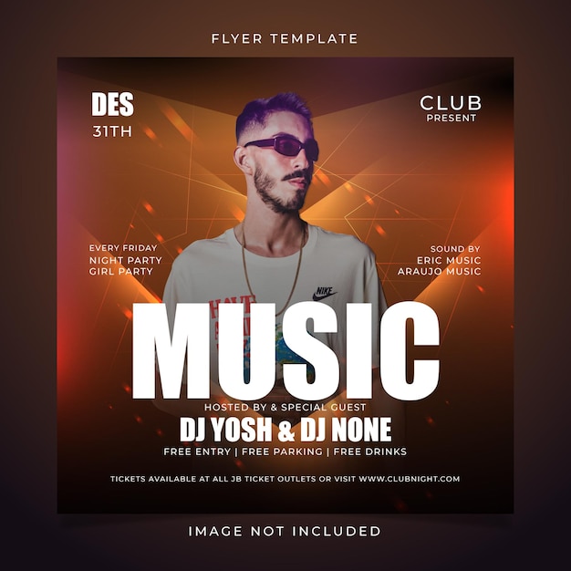 Musik Party Flyer Vorlage