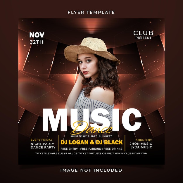 Musik Party Flyer Vorlage