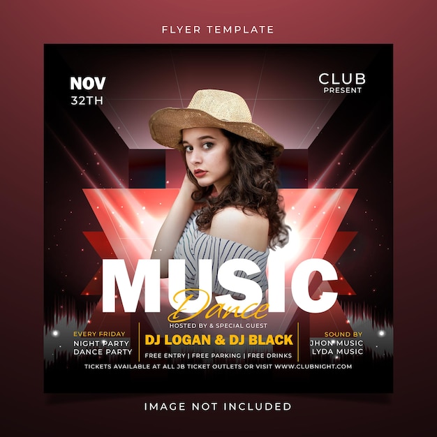 Musik Party Flyer Vorlage