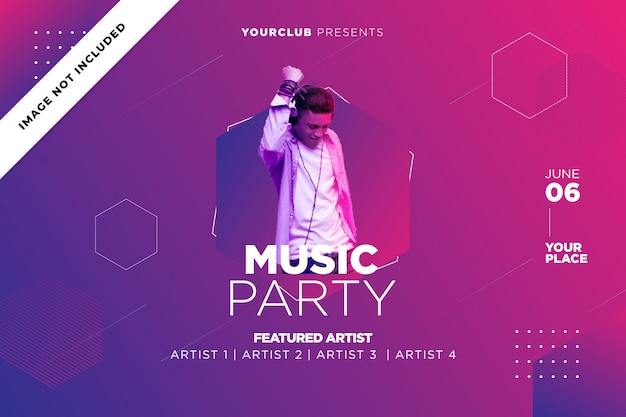 Musik Party Vorlage