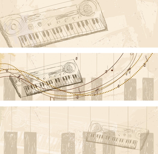 Musikalischer Hintergrund des Vektors