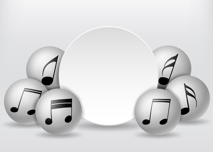 Musikanmerkungs-Hintergrundillustration