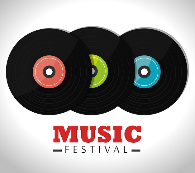 Musikfestival design.