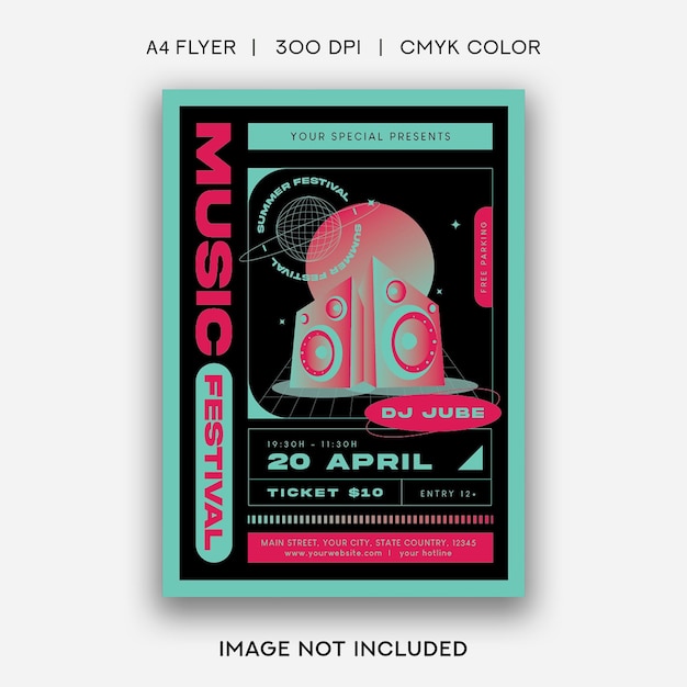 Musikfestival Flyer