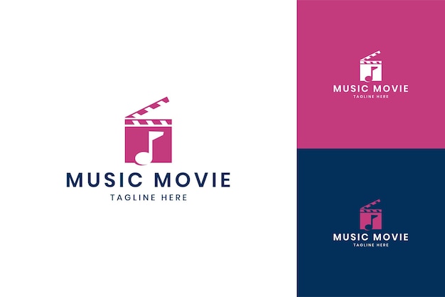 Musikfilm negativraum-logo-design