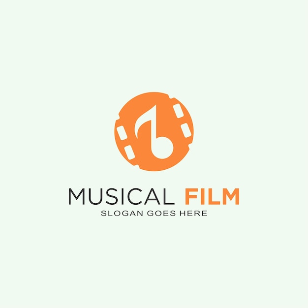 Musikfilm-vektor-logo-design