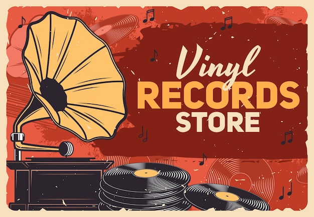 Musikgeschäft Schallplatten Schallplatten