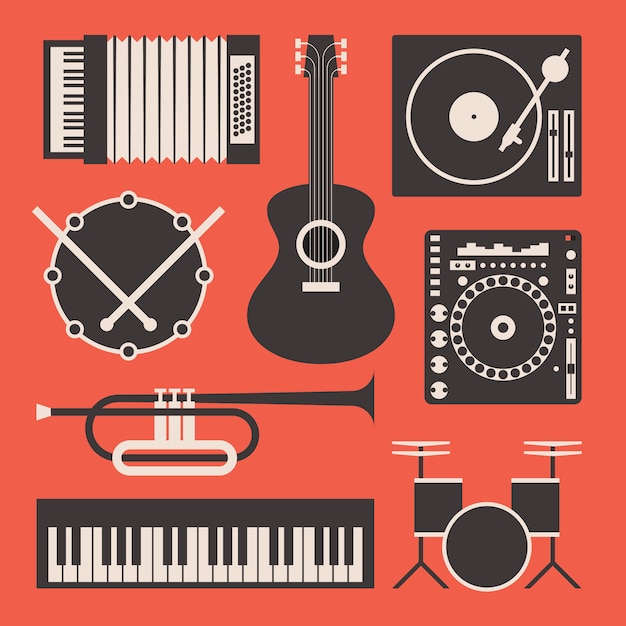 Musikinstrument illustration