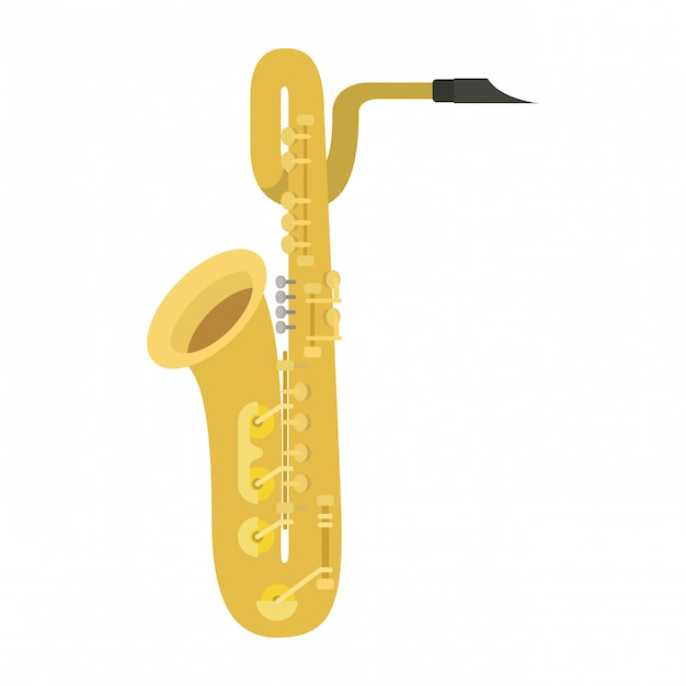 Musikinstrument saxophon-symbol