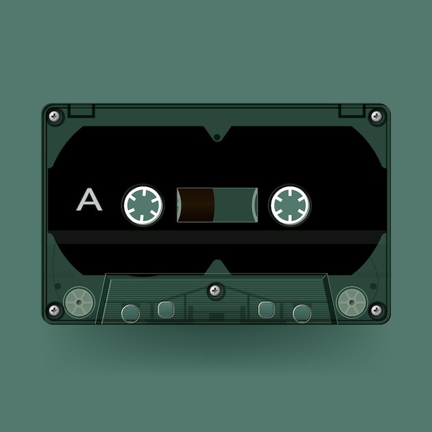 Musikkassette im klassischen stil