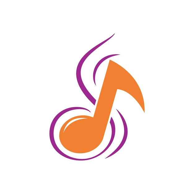 Musiknote-logo-icon-vektorvorlage