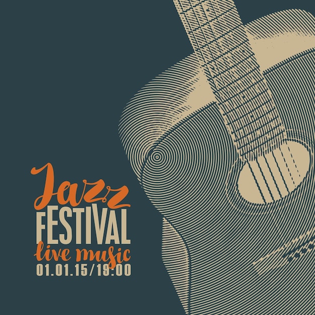 Musikplakat für jazzfestival