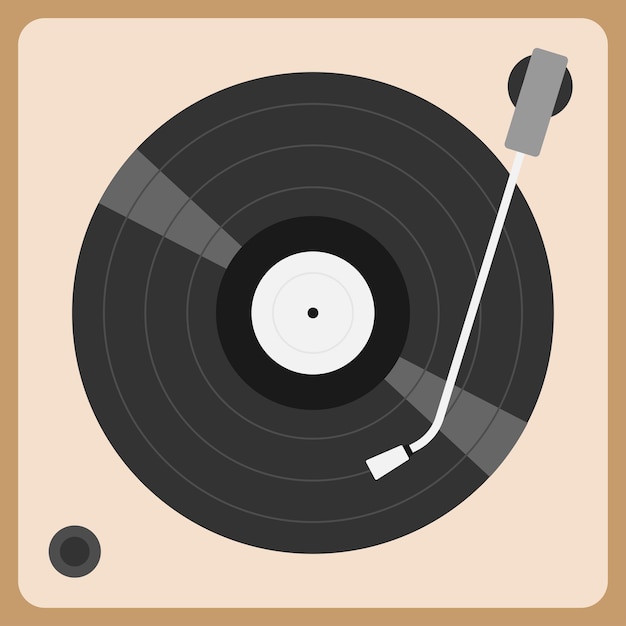 Musikplayer mit Schallplatten