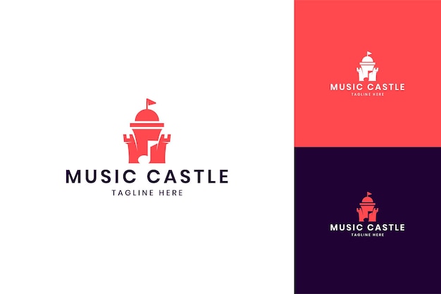 Musikschloss negativraum-logo-design