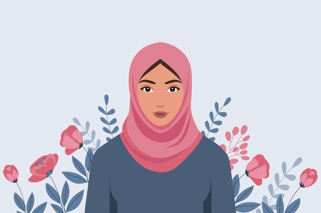 Muslimische Frau im Hijab
