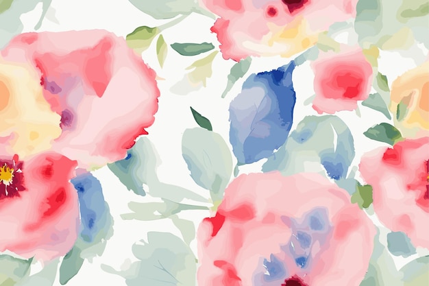 Muster, aquarell, vektorgrafik, malerei, illustration, blumenmuster, textil, dekorativ, verziert