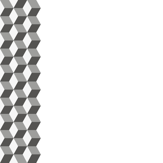 Muster aus farbigen Würfeln. Kubischer Hintergrund. Würfelbroschüre, Karte, Rahmen.