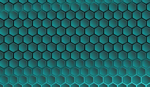 Muster hexagon neon