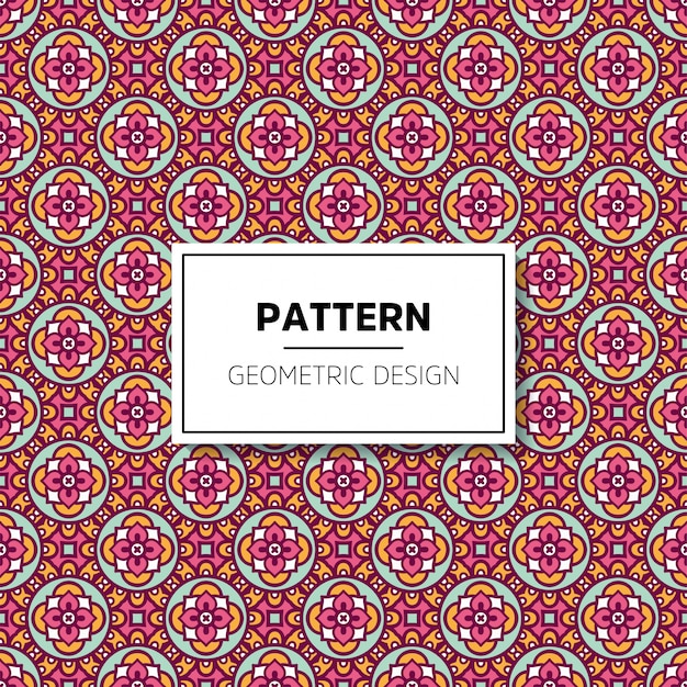 Muster-hintergrunddesign der schönen mandala nahtloses