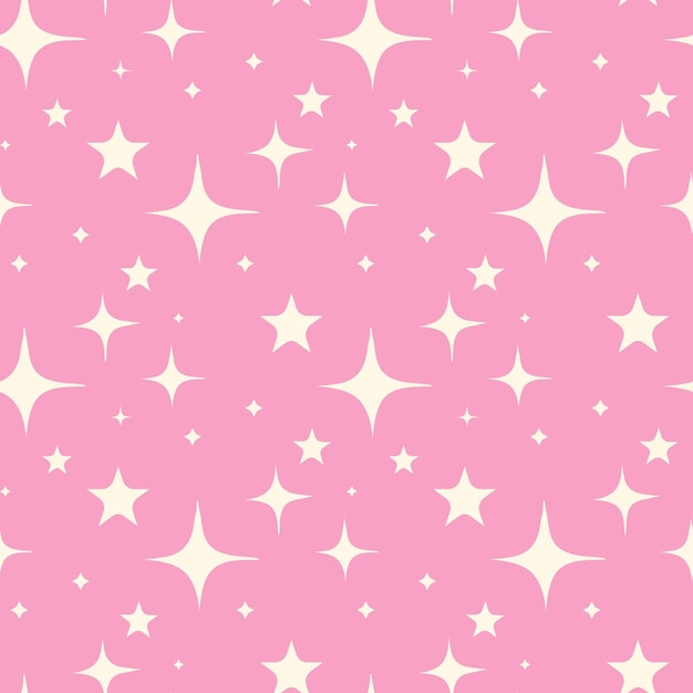Muster mit weißen Sternen Retro-Disco-Groovy-Muster