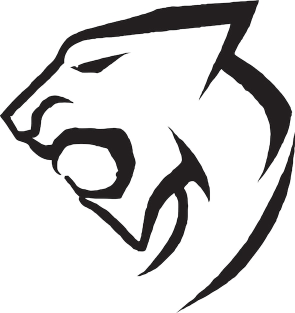 Mutiger panther-logo-symbol-vektor
