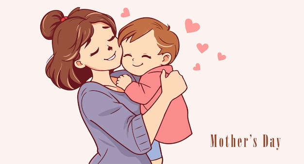 Muttertag Mutterkind Liebe Familie Erziehung Zuneigung Feier Bindung glückliches Glück