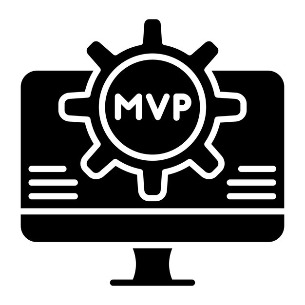 MVP Glyph Solid Black Illustration