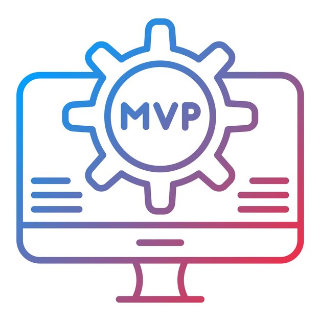 MVP-Icon-Vektorbild kann für die Computerprogrammierung verwendet werden