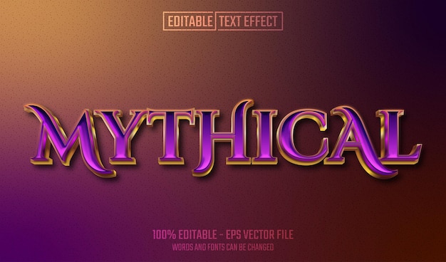 mythischer bearbeitbarer Texteffekt