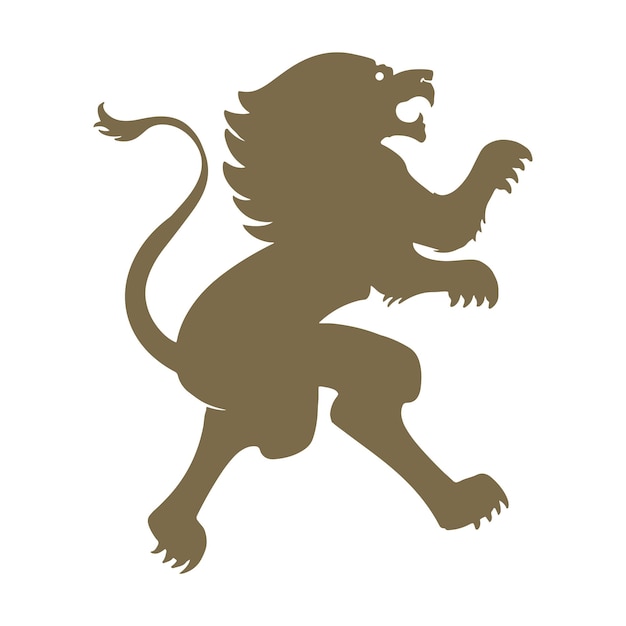 Mythologische Tiere Heraldik Logo Emblem Vektor Illustration