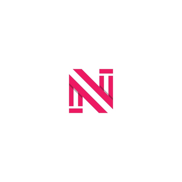 N-Buchstaben-Logo-Design-Vektorvorlage