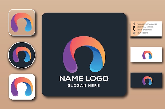 n Logo coole Farbe