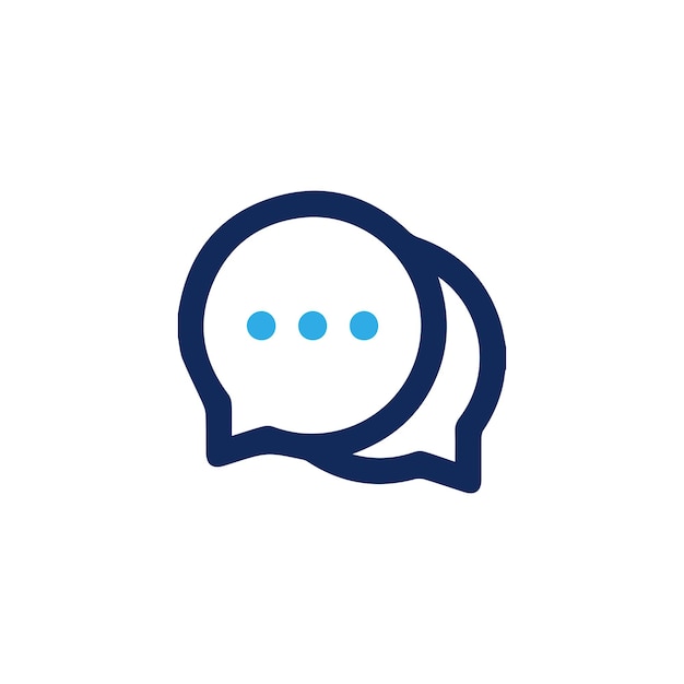 Nachricht-Icon-Kommentar Chat-Bubble-Set-Umriss-Vektor isoliert auf weißem Hintergrund Chat-Ikonen-Vektor