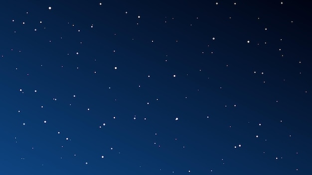 Nachthimmel mit vielen Sternen. Abstrakter Naturhintergrund mit Sternenstaub im tiefen Universum. Vektor-Illustration.
