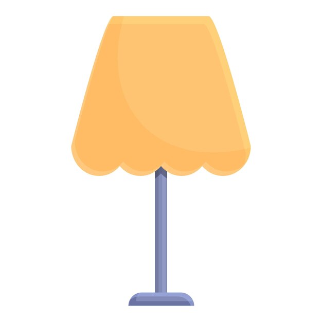 Nachtlampen-Symbol Cartoon-Vektor Elektrisches Licht Standbirne