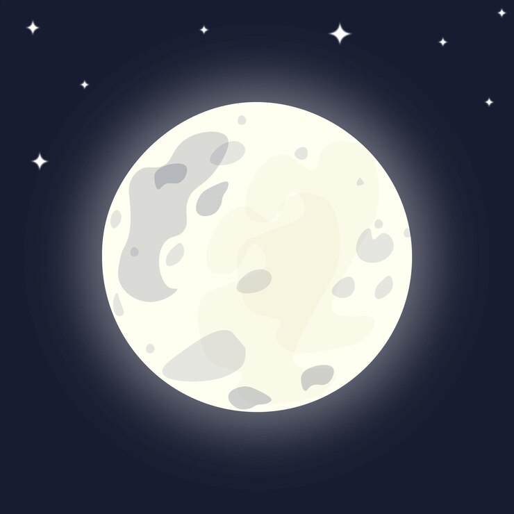Vektor nachtmond-vektorillustration