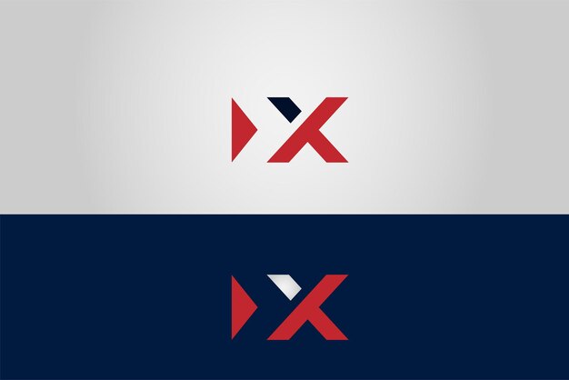 Nächstes modernes minimales x-logo-design