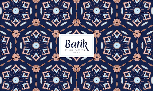 Nahtlose batik indonesische traditionelle dekorative blumenmuster vektor